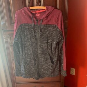 Boys Red and Gray Hoodie